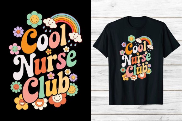 70s Retro T-shirt Cool Nurse Club