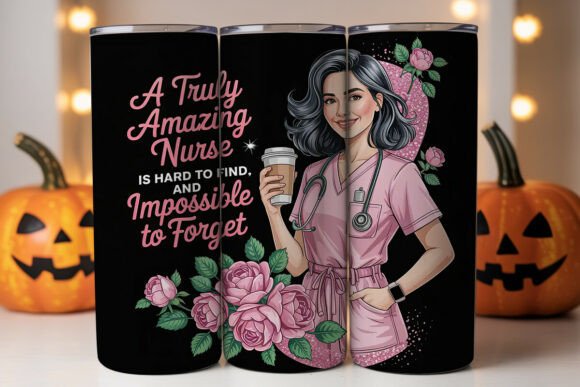 Amazing Nurse 20oz Tumbler Design