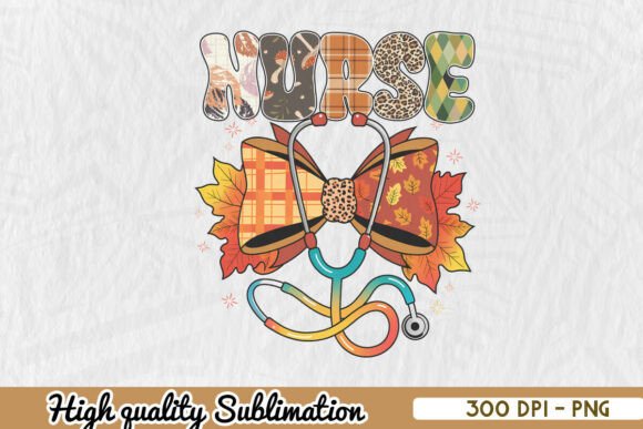 Autumn Nurse Pride Stylish PNG