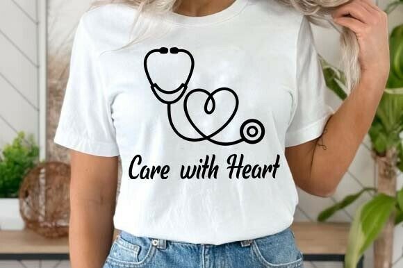 Care with Heart Nursing SVG