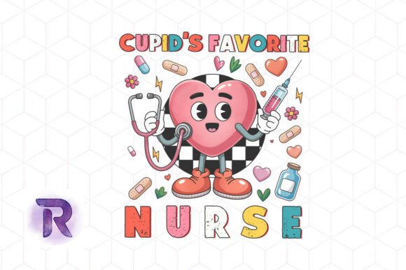Cupid’s Favorite Nurse Heartfelt PNG