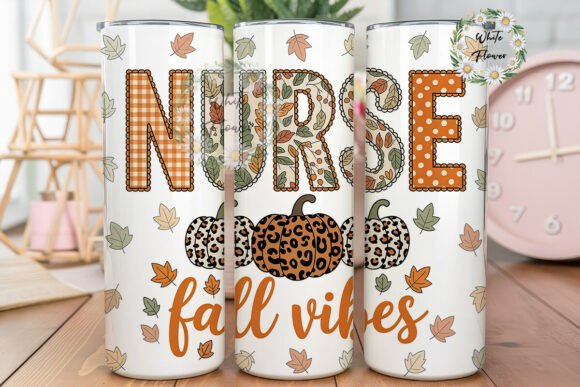 Fall Nurse Vibes 20oz Tumbler Wrap
