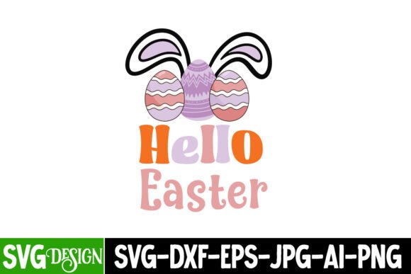 Hello Easter SVG Design