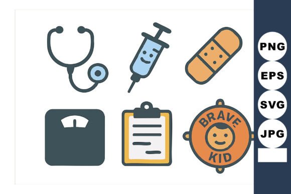 Medical and Healthcare Icons Including S