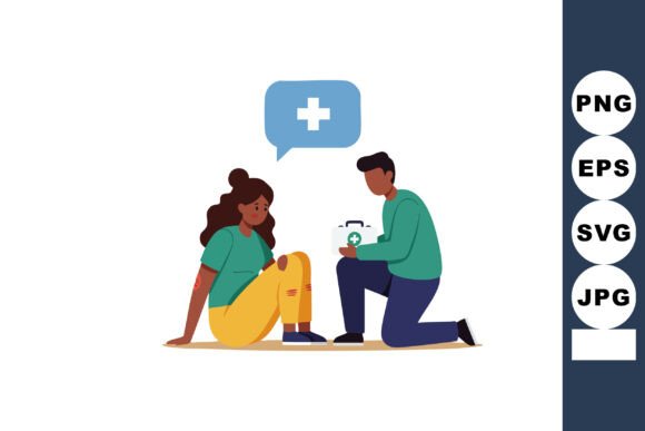 Medical Assistance Scene with Nurse Help