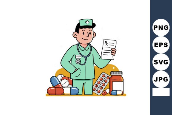 Medical Nurse Holding Prescription