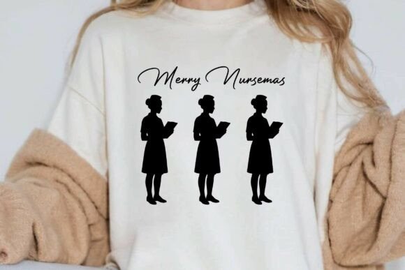 Merry Nursemas Nurse Christmas Clipart