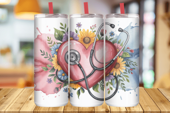 Nurse 20 Oz Skinny Tumbler Sublimation