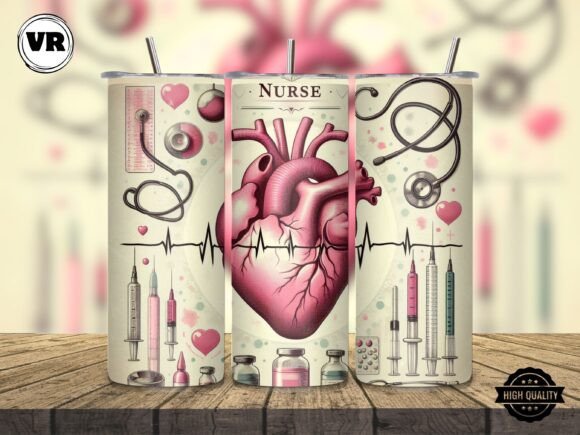 Nurse 20oz Tumbler Wrap – Sublimation