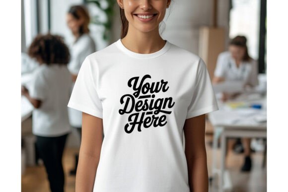 Nurse Bella Canvas 3005 White Mockup