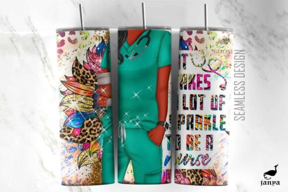 Nurse Graduation Gift Tumbler Wrap 20oz