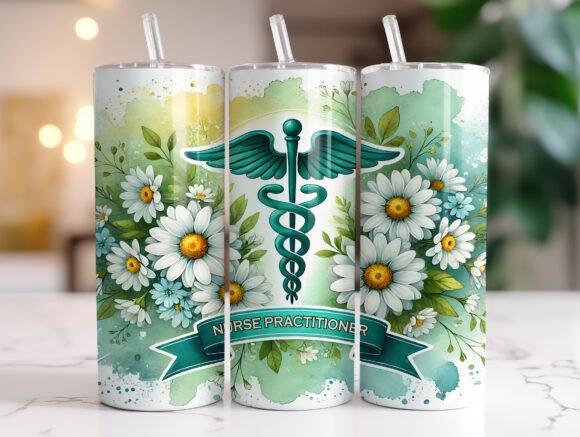 Nurse Practitioner 20oz Tumbler Wrap PNG