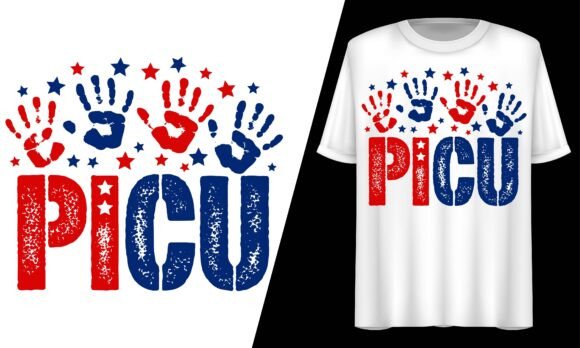 PICU Patriotic Nurse Pediatric Unit USA