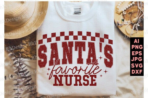 Santa’s Favorite Nurse PNG, Nurse Christ
