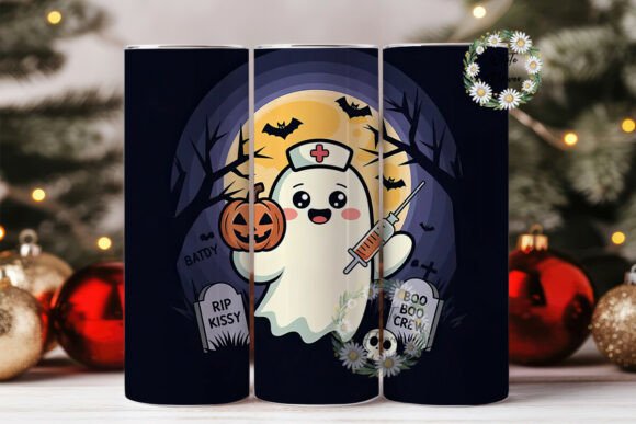 Spooky Nurse Ghost 20oz Tumbler Wrap