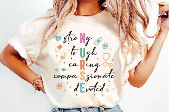 Strong Tough Compassionate Nurse Shirt